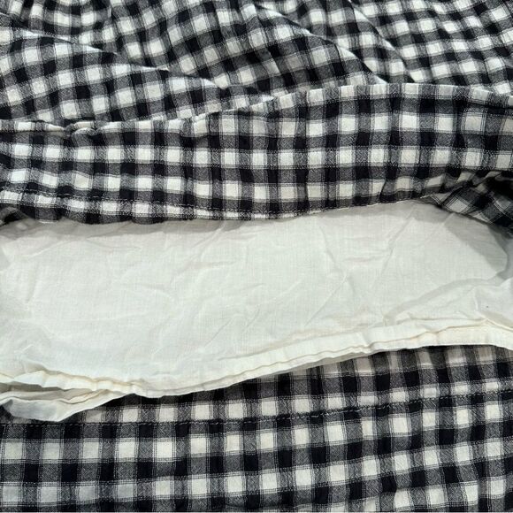 Faherty Black and White Checkered Mini Dress Size Medium - Picture 8 of 10